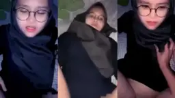Gadis Berjilbab Berkacamata Yang Bikin Geger Dengan Adegan Panasnya