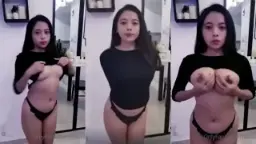 Miera Menggoda Dengan Gaun Hitam Di Onlyfans