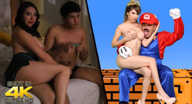Super Mario Bercinta Panas: Esmeralda Duarte Dan Kari Cachonda Dalam Adegan Mesra