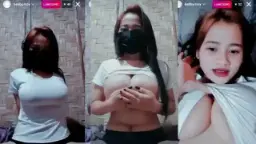 Live Instagram Baby Moy Pamer Kaos Putih Yang Bikin Geli