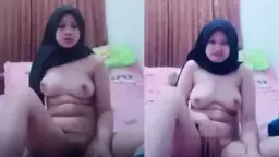 Abg Jilbab Hitam Remas Toket Bikin Makin Basah