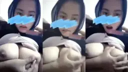 Pap Hijab Cantik, Toket Gede Diremas-remas Sampe Muncrat.