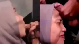 Zilla Hijab Ngenyangin Muka Sampai Banjir Crot