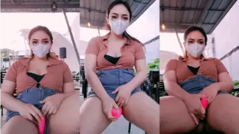 Ravicha Colmek Basah Kencang Di Tempat Umum Bikin Malu