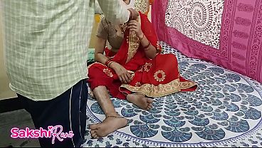 Bini Baru Nikah Digocok Mertua Pas Suami Pergi Kantor, Hari Spesial Pakai Saree Pertama Kali Selingkuh Sambil Ngomong Kotor Hindi.